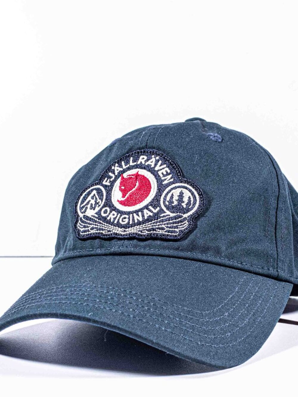 Fjallraven Classic Badge Cap Navy Blue Hat SM Small Medium Adjustable Strapback